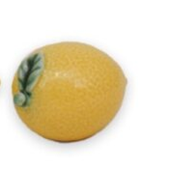 Citron gul porslin